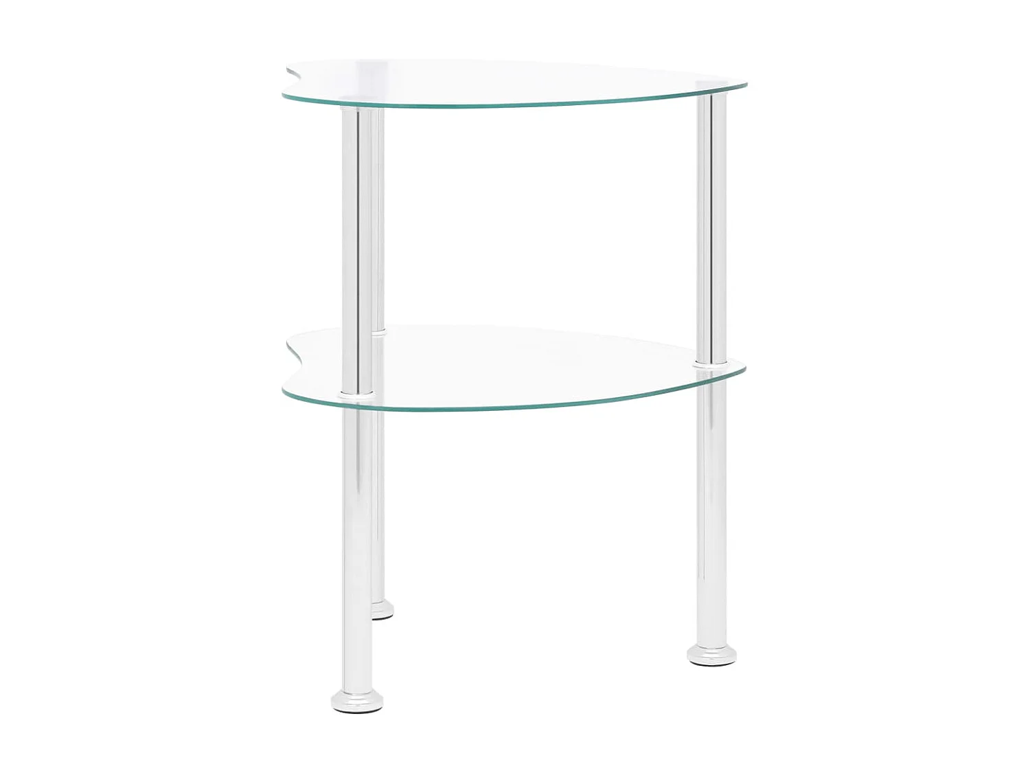 Mesa de centro de ordenador vidrio transparente 38x38x50 cm ES31186