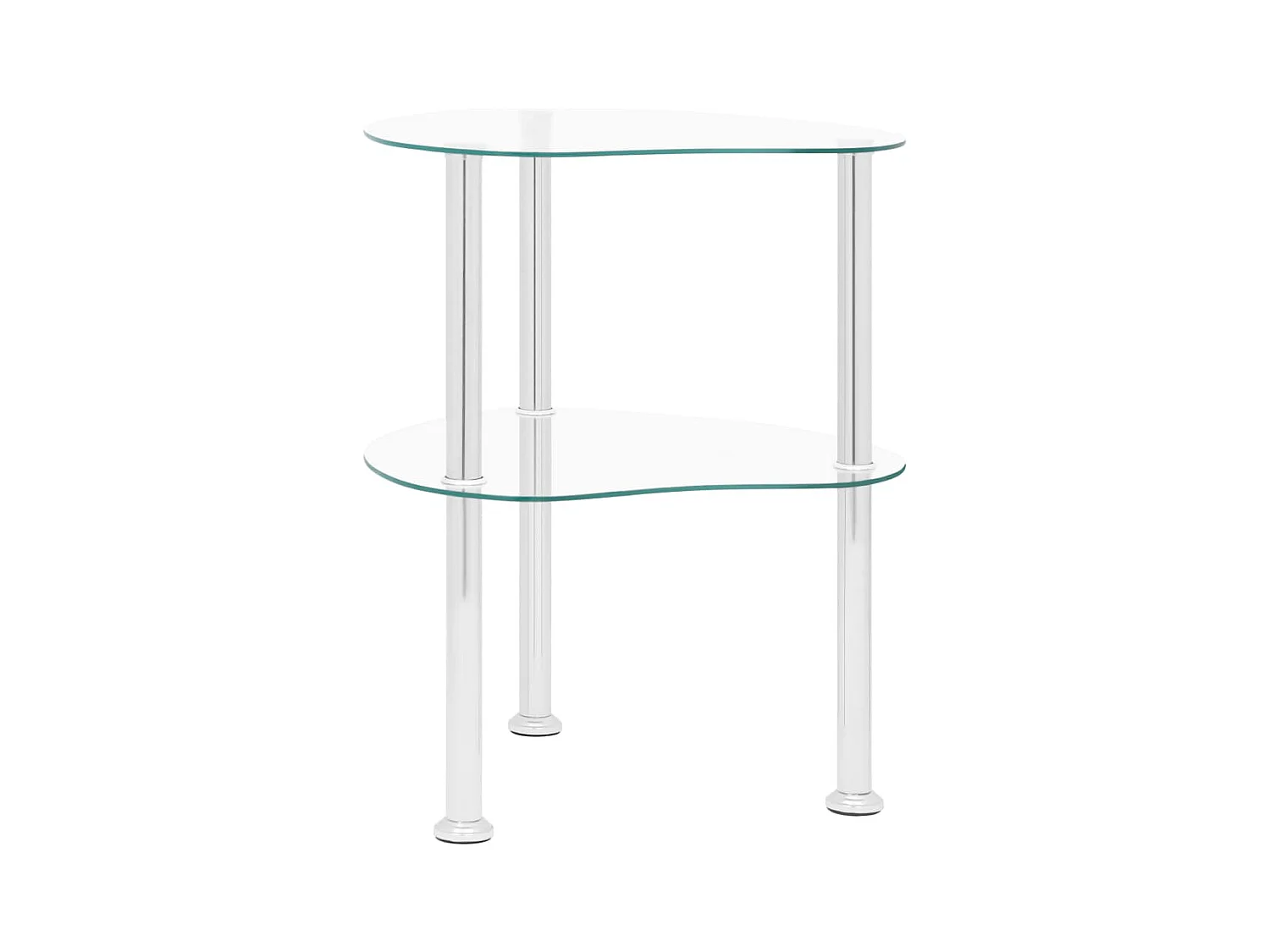 Mesa de centro de ordenador vidrio transparente 38x38x50 cm ES31186