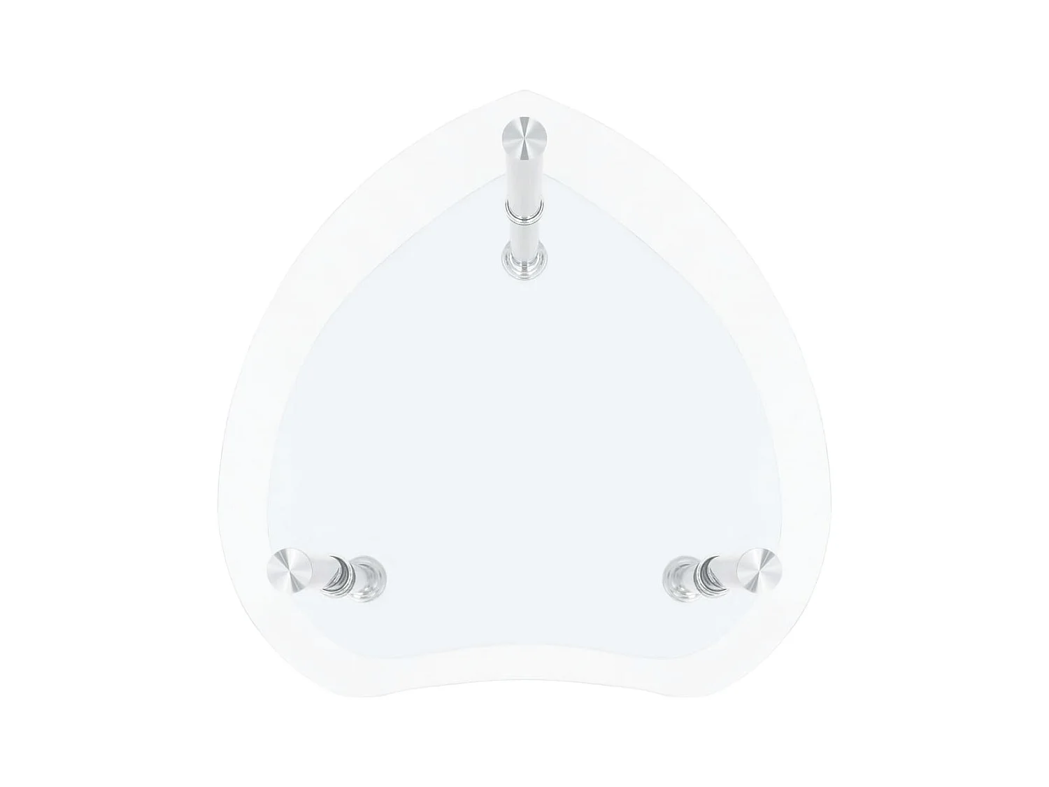 Mesa de centro de ordenador vidrio transparente 38x38x50 cm ES31186