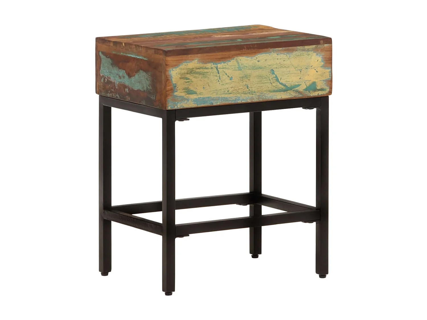 Mesa de centro 40x30x51 cm madeira recuperada maciça PT312358