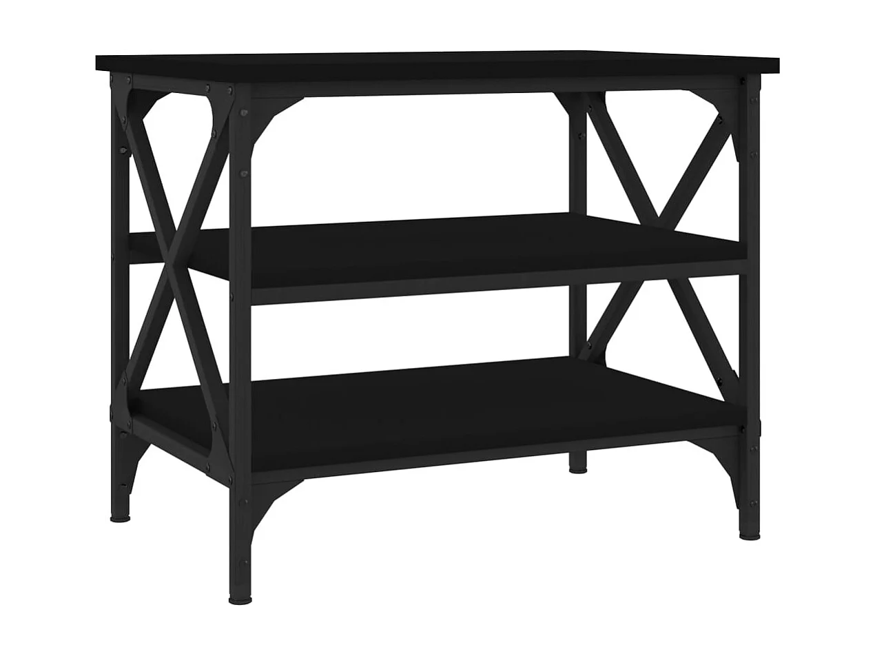 Mesa de centro 55x38x45 cm derivados de madeira preto PT120960