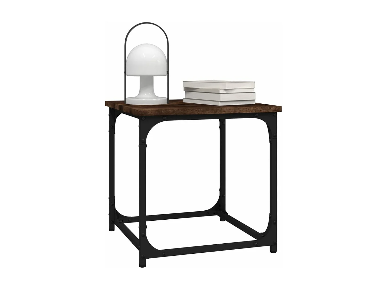 Table basse Chêne fumé 40x40x40 cm Bois d'ingénierie GHR92963