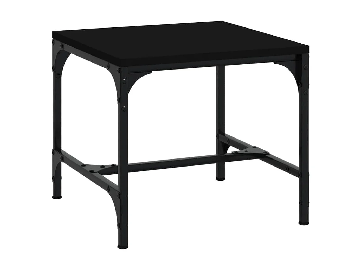 Table basse Noir 40x40x35 cm Bois d'ingénierie GHR48917