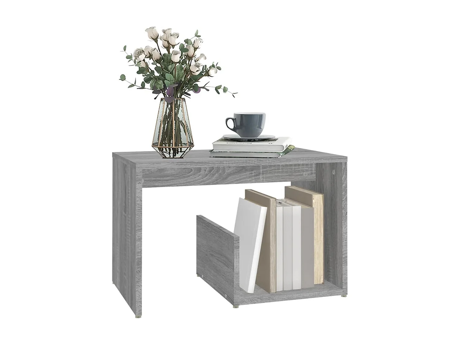 Table basse Sonoma gris 59x36x38 cm Bois d'ingénierie GHR97456