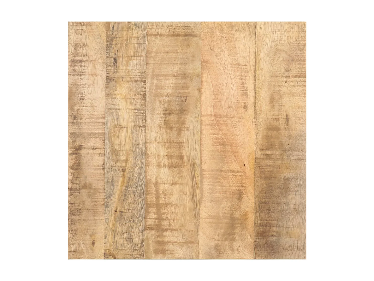 Mesa de centro c/ rodas 40x40x42 cm madeira de mangueira áspera PT227979