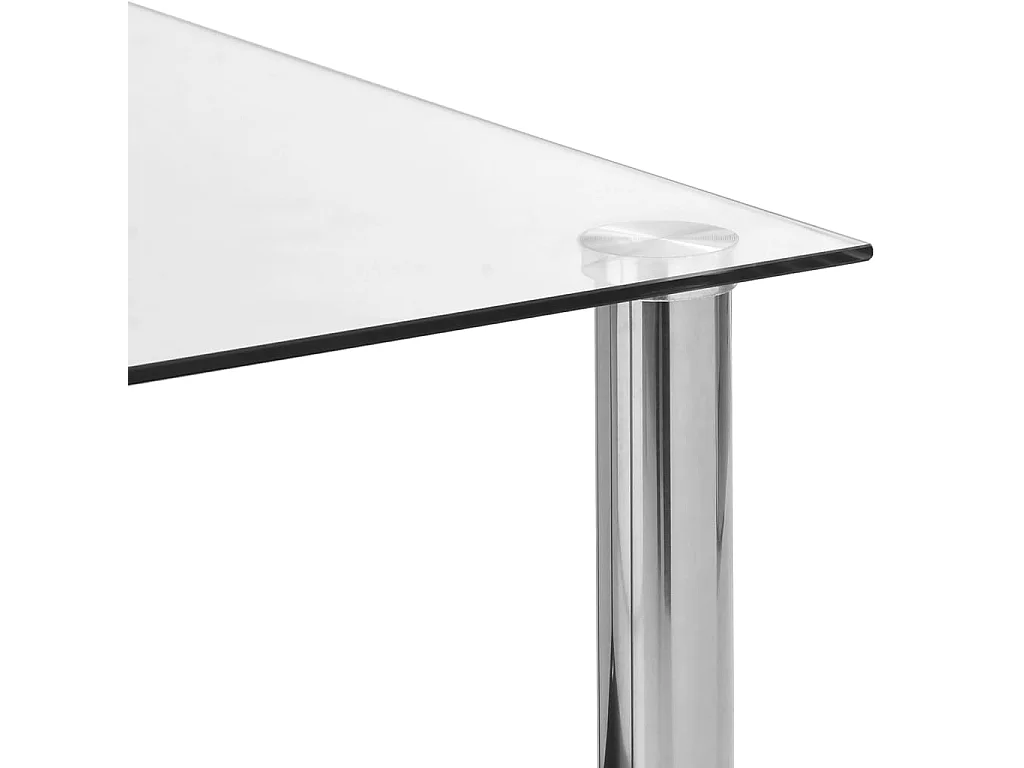 Table basse Transparent 45x50x45 cm Verre trempé GHR34887