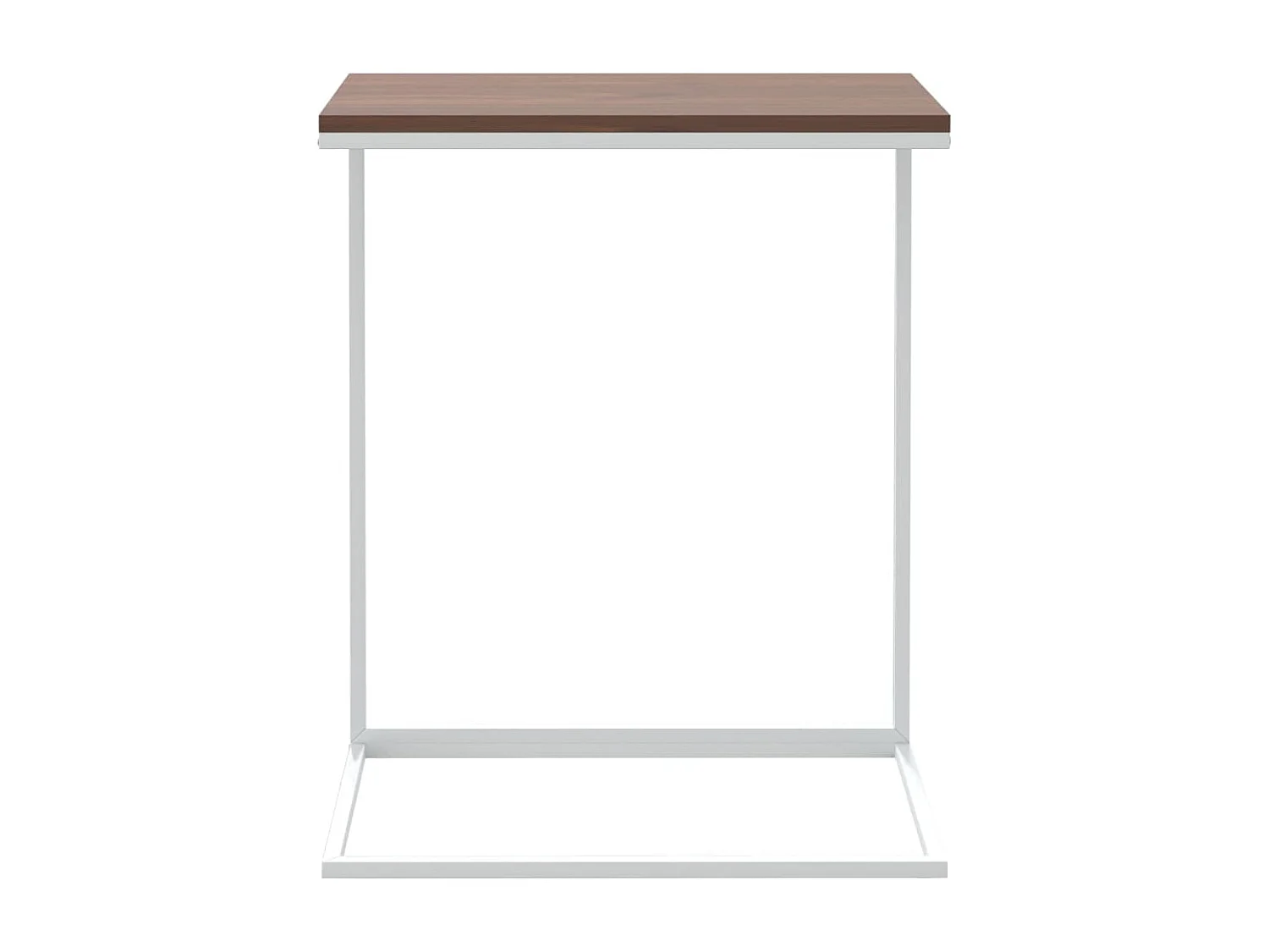 Table basse Blanc 55x35x66 cm Bois d'ingénierie GHR35905