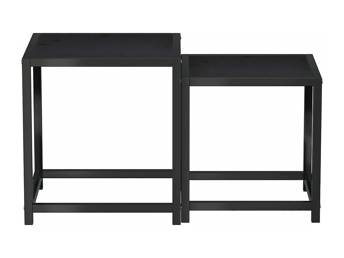 Salontafels 2 st MDF zwart NL93254