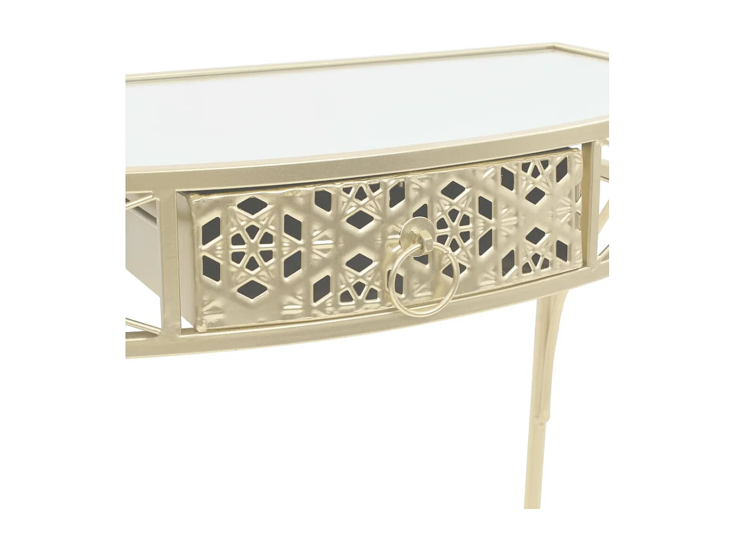 Table basse Style français Métal 82 x 39 x 76 cm Doré GHR32708