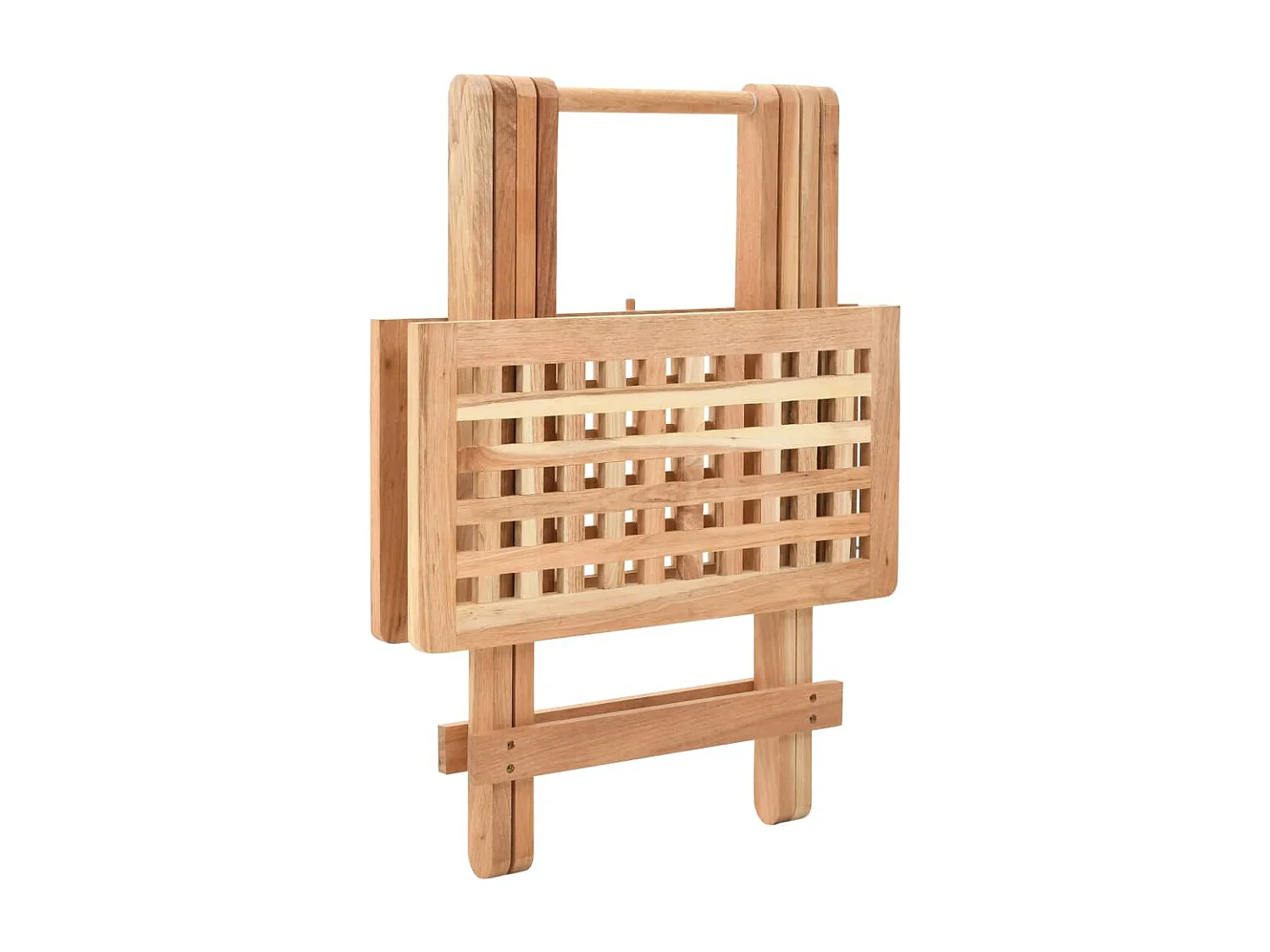 Table basse pliante 50 x 50 x 49 cm Bois de noyer massif GHR51896