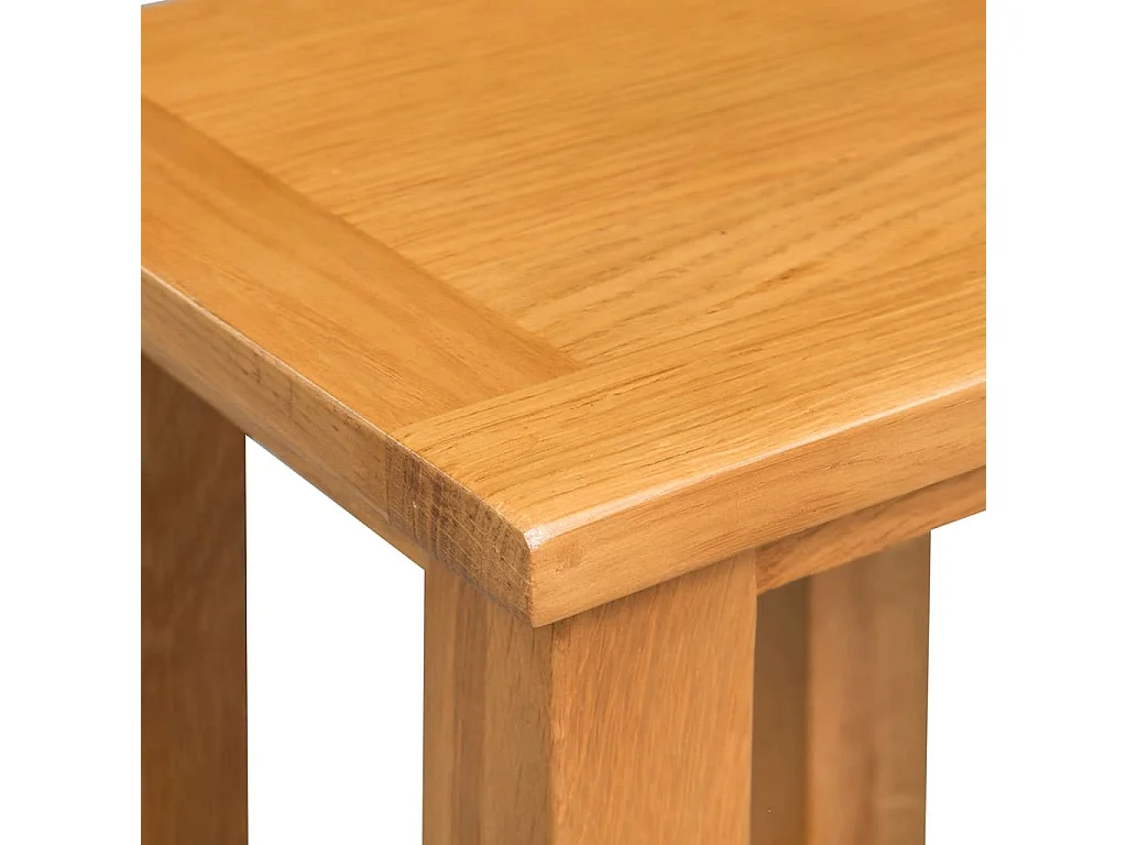Table basse 27 x 24 x 37 cm Bois de chêne massif GHR85101
