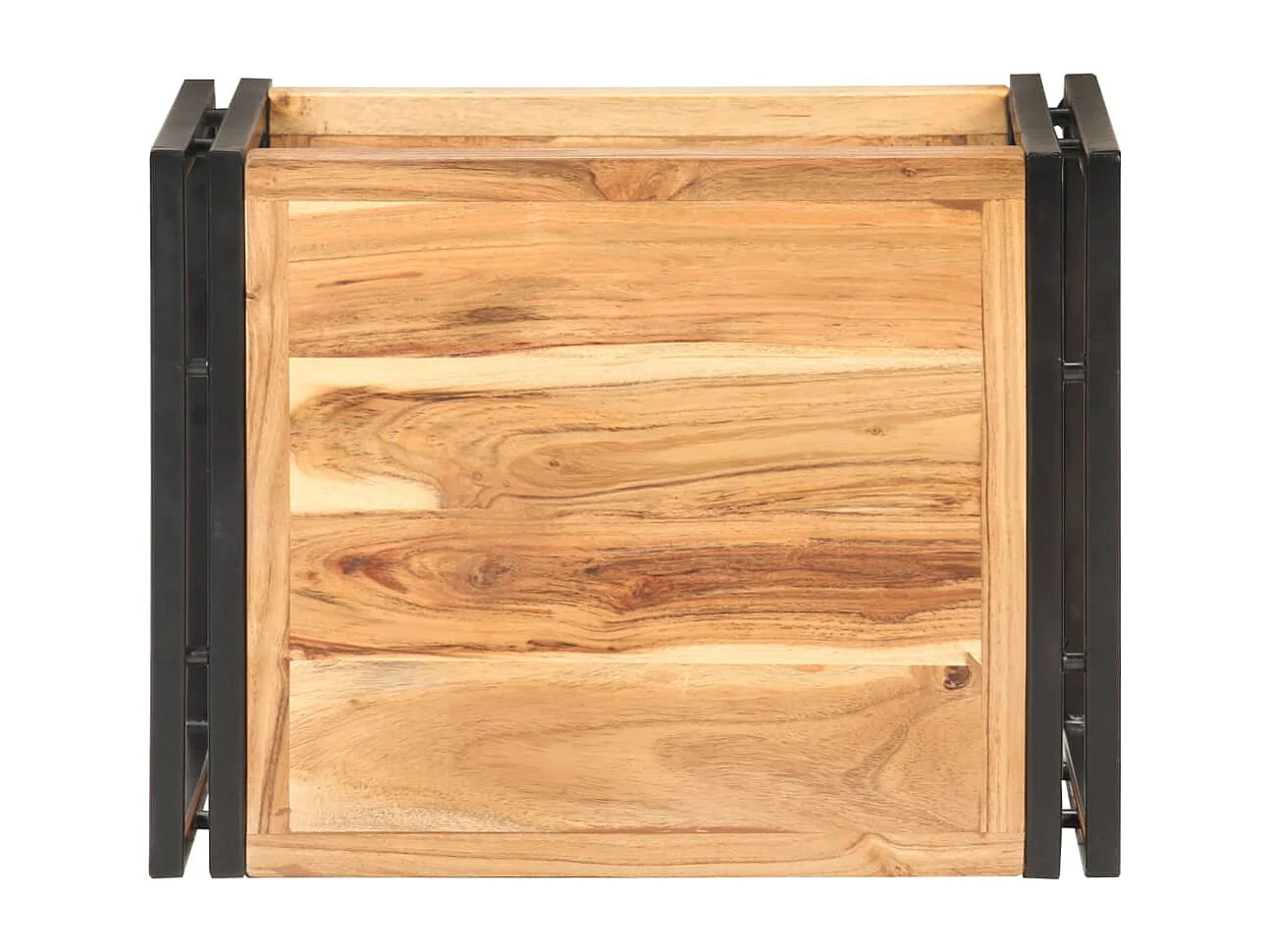 Mesa de centro de madera maciza de acacia 40x30x40 cm ES41955