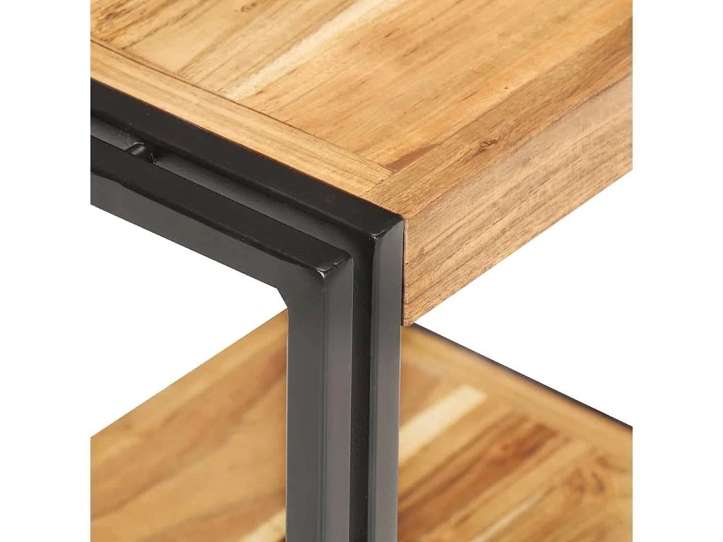 Mesa de centro de madera maciza de acacia 40x30x40 cm ES41955