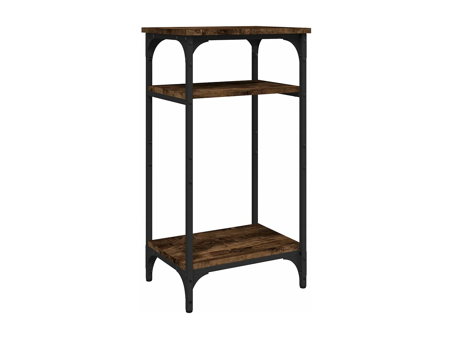 Table basse Chêne fumé 40x30x75 cm Bois d'ingénierie GHR31341