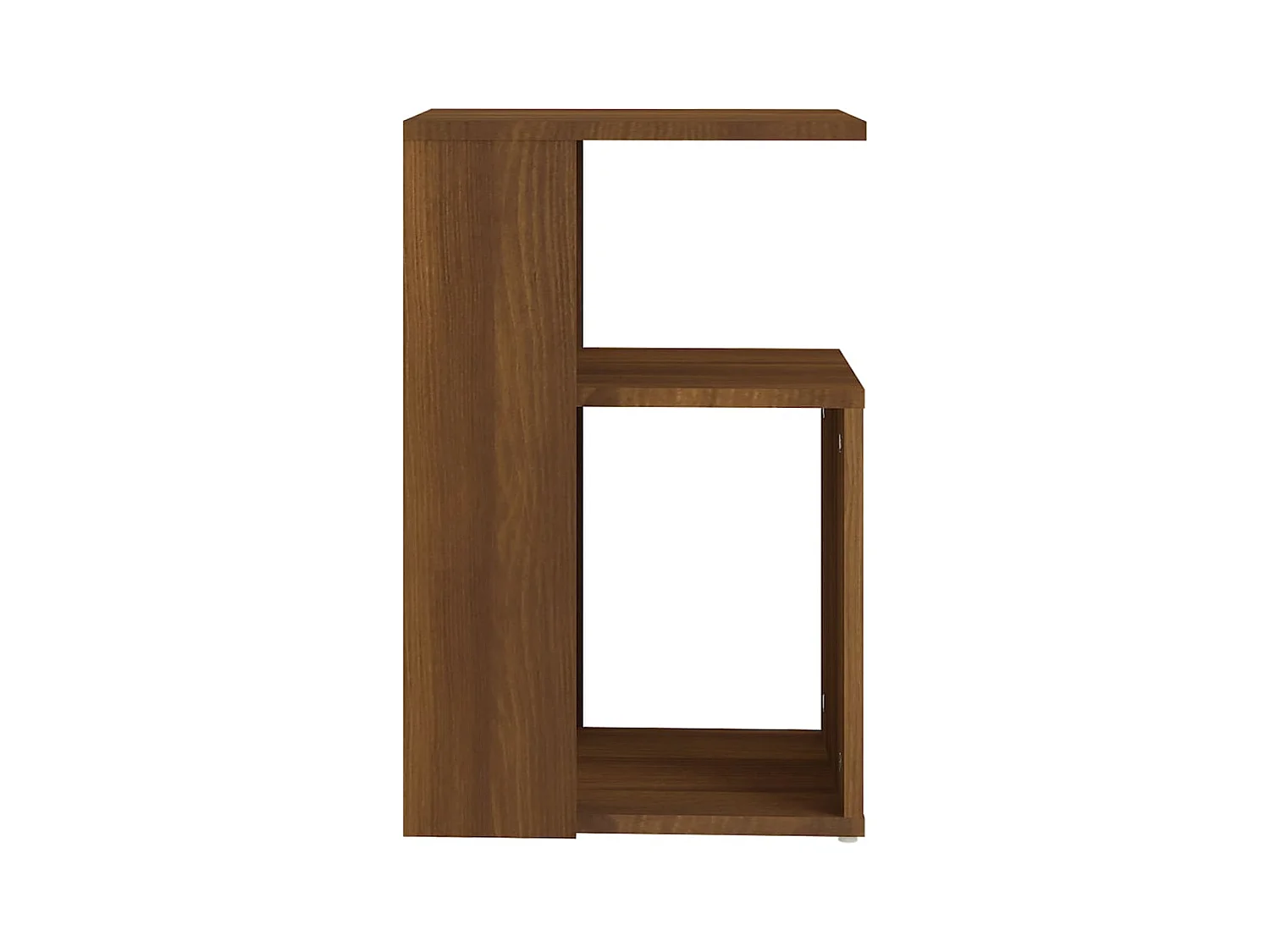 Bijzettafel 36x30x56 cm bewerkt hout bruin eikenkleur NL76804