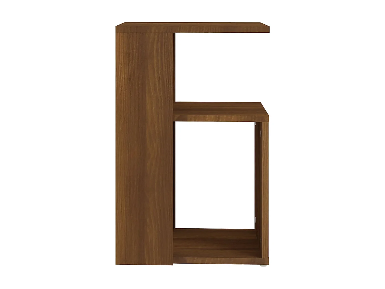 Bijzettafel 36x30x56 cm bewerkt hout bruin eikenkleur NL76804