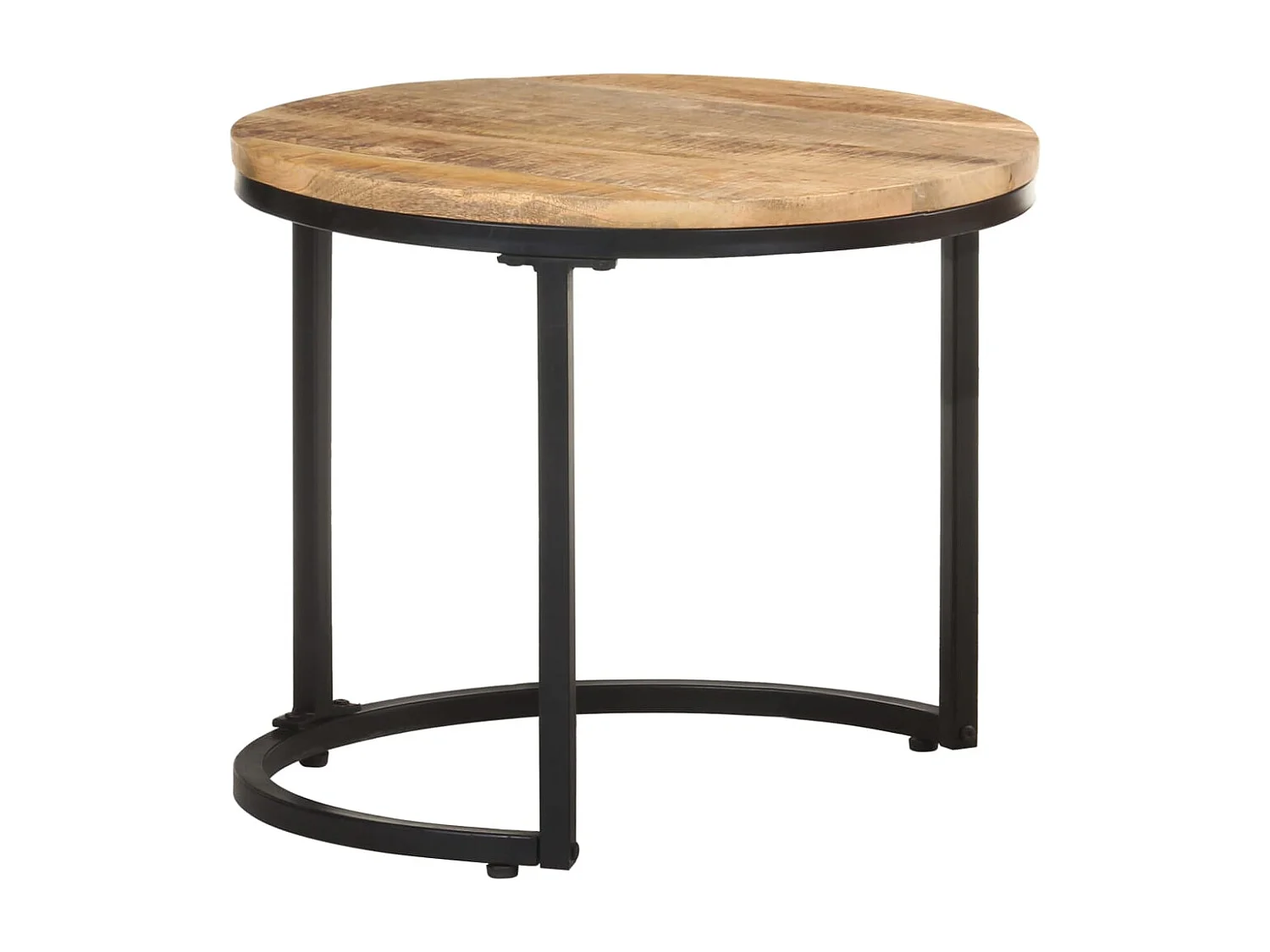 Tables basses 3 pcs Bois de manguier brut GHR54120