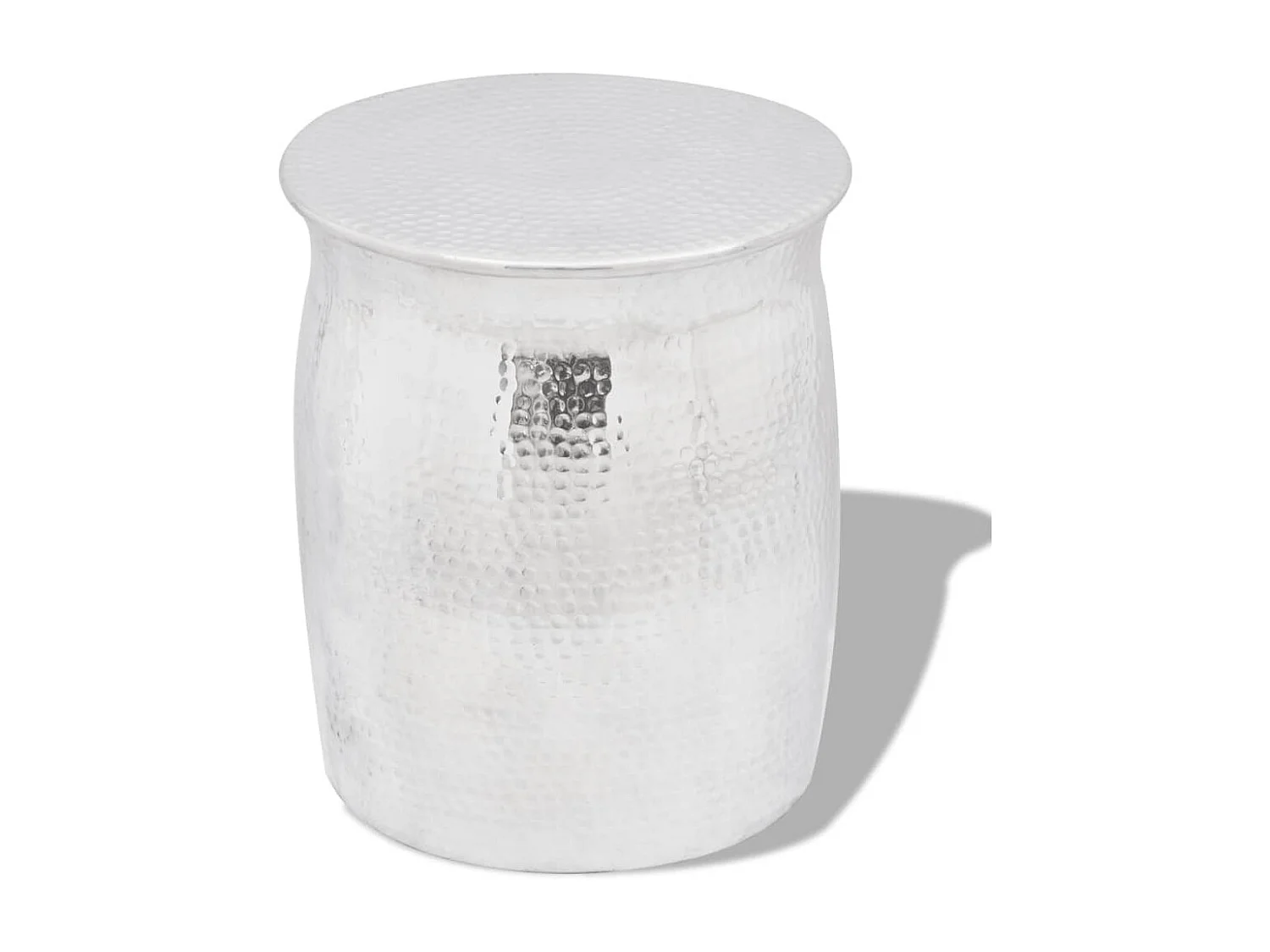 Table basse martelé en aluminium Argenté GHR82473