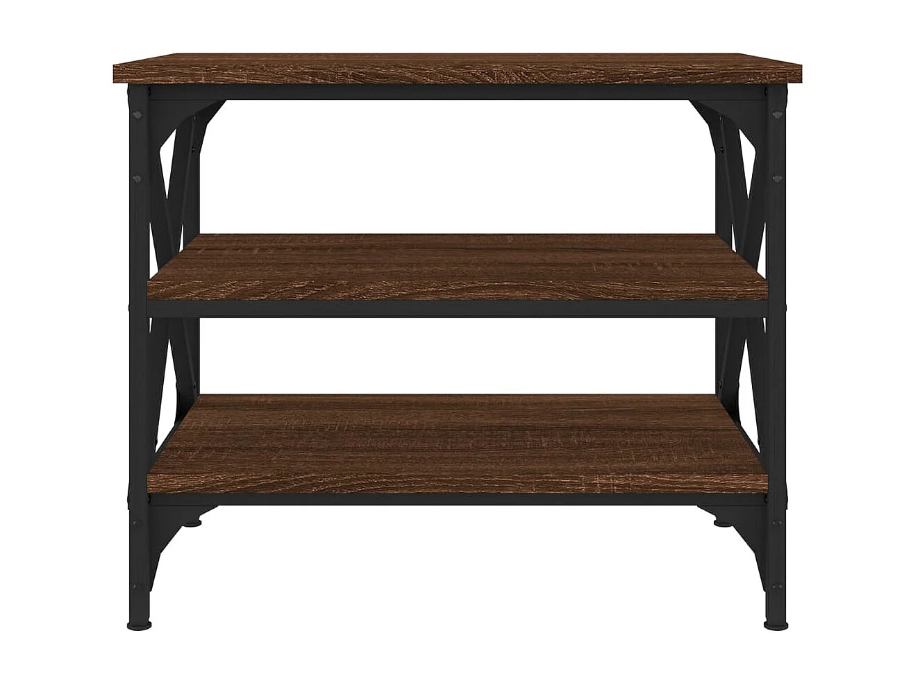 Mesa de centro 55x38x45 cm derivados madeira carvalho castanho PT878514