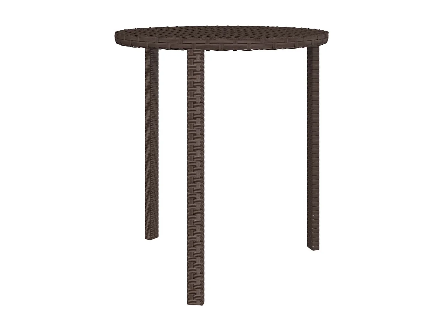 Tables basses 3 pcs marron résine tressée GHR80306