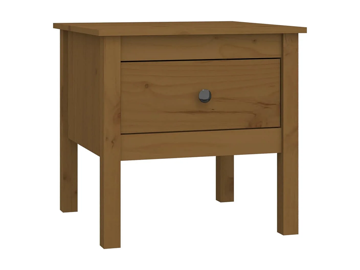 Tables basses 2pcs Marron miel 50x50x49cm Bois massif de pin GHR41150