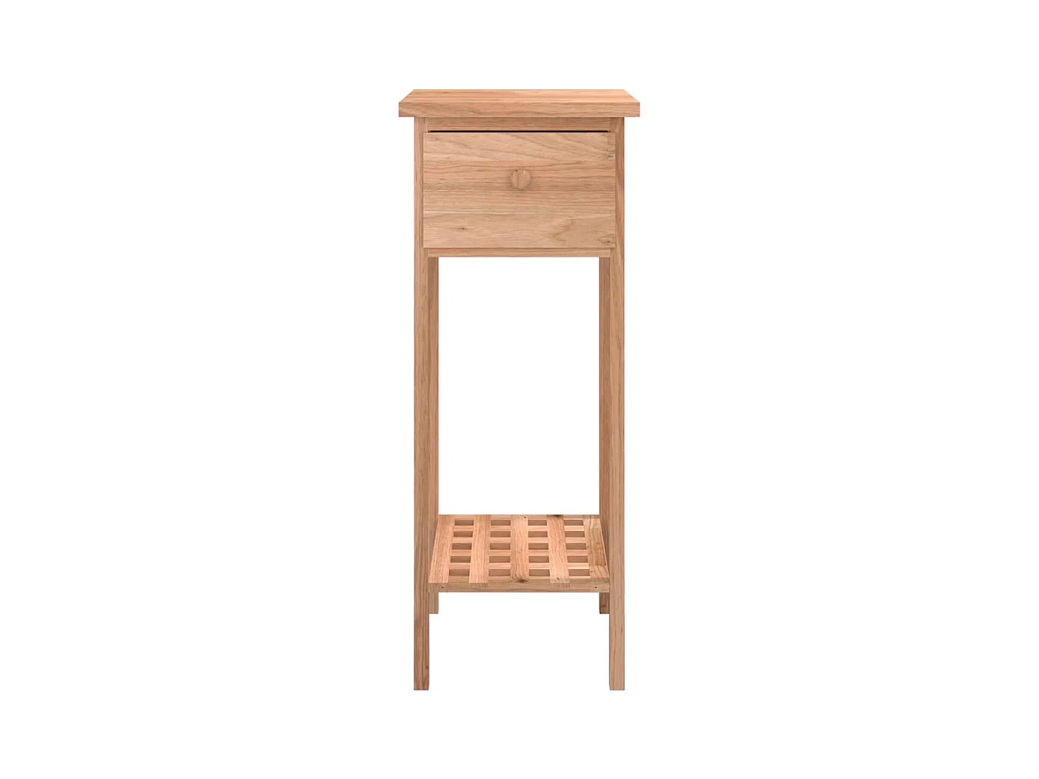 Mesa de centro com gaveta 25x25x60cm madeira de nogueira maciça PT433758