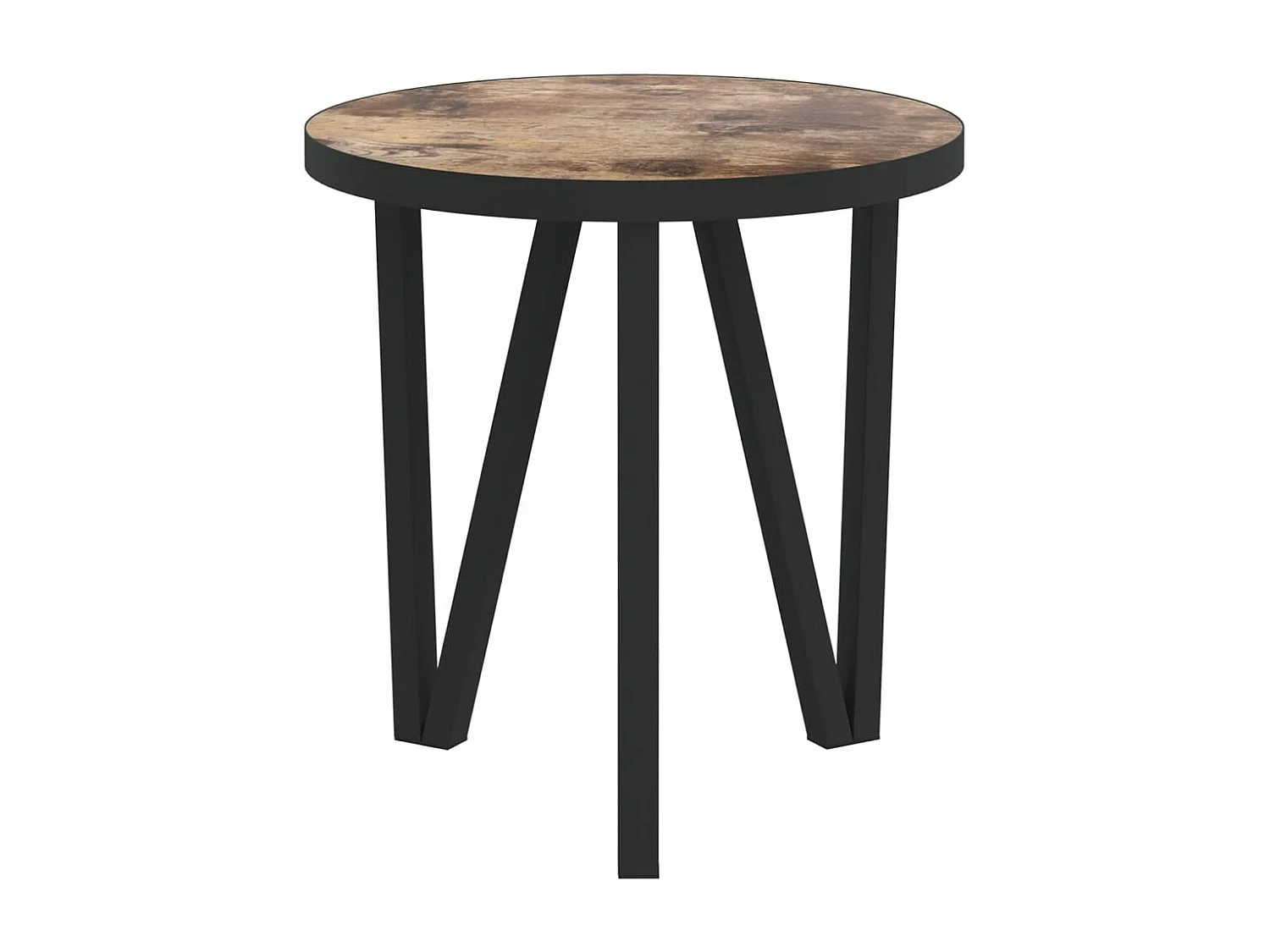 Table basse Noir et jaune Ø35 cm MDF GHR61871