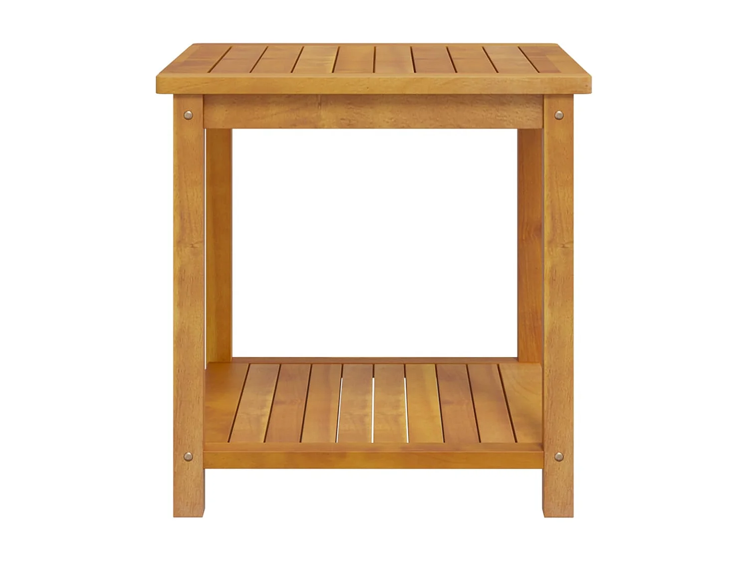 Mesa lateral em madeira de acácia maciça 45x45x45 cm PT722019