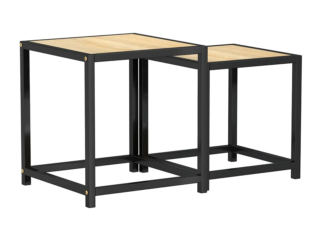 Tables basses 2 pcs MDF Chêne sonoma GHR63081