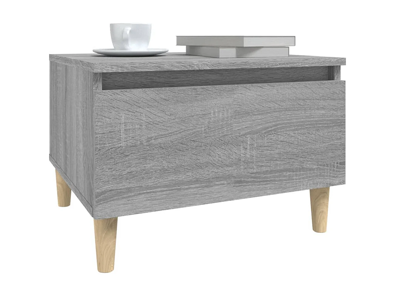 Mesas de apoio 2 pcs 50x46x35 cm deriv. madeira cinzento sonoma PT674488