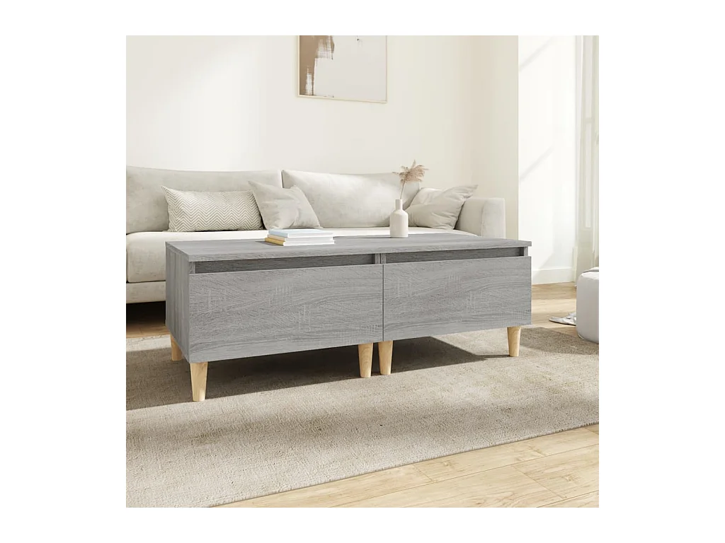 Tables basses 2 pcs Sonoma gris 50x46x35 cm Bois ingénierie GHR34576