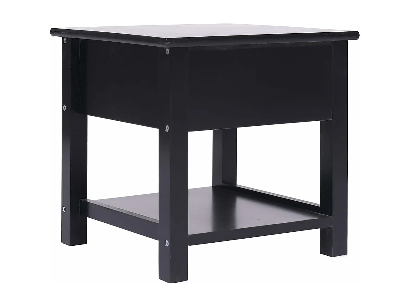 Table basse Noir 40x40x40 cm Bois de Paulownia GHR43861