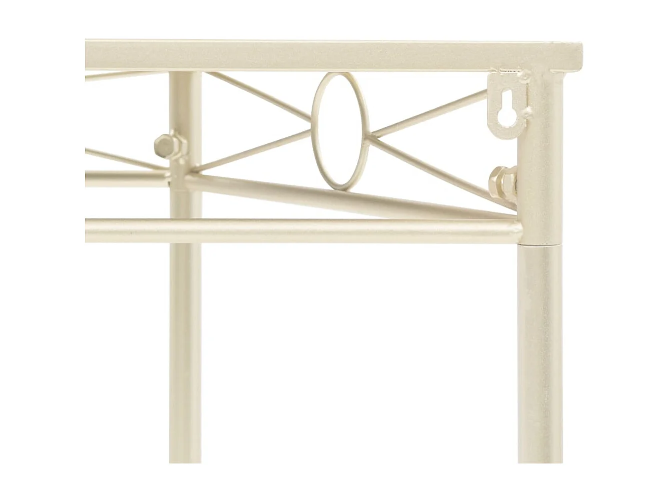 Mesa de centro de estilo vintage metal 87x34x73 cm dorada ES87478