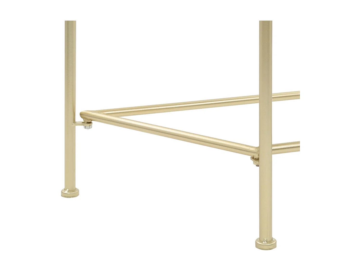 Mesa de centro de estilo vintage metal 87x34x73 cm dorada ES87478