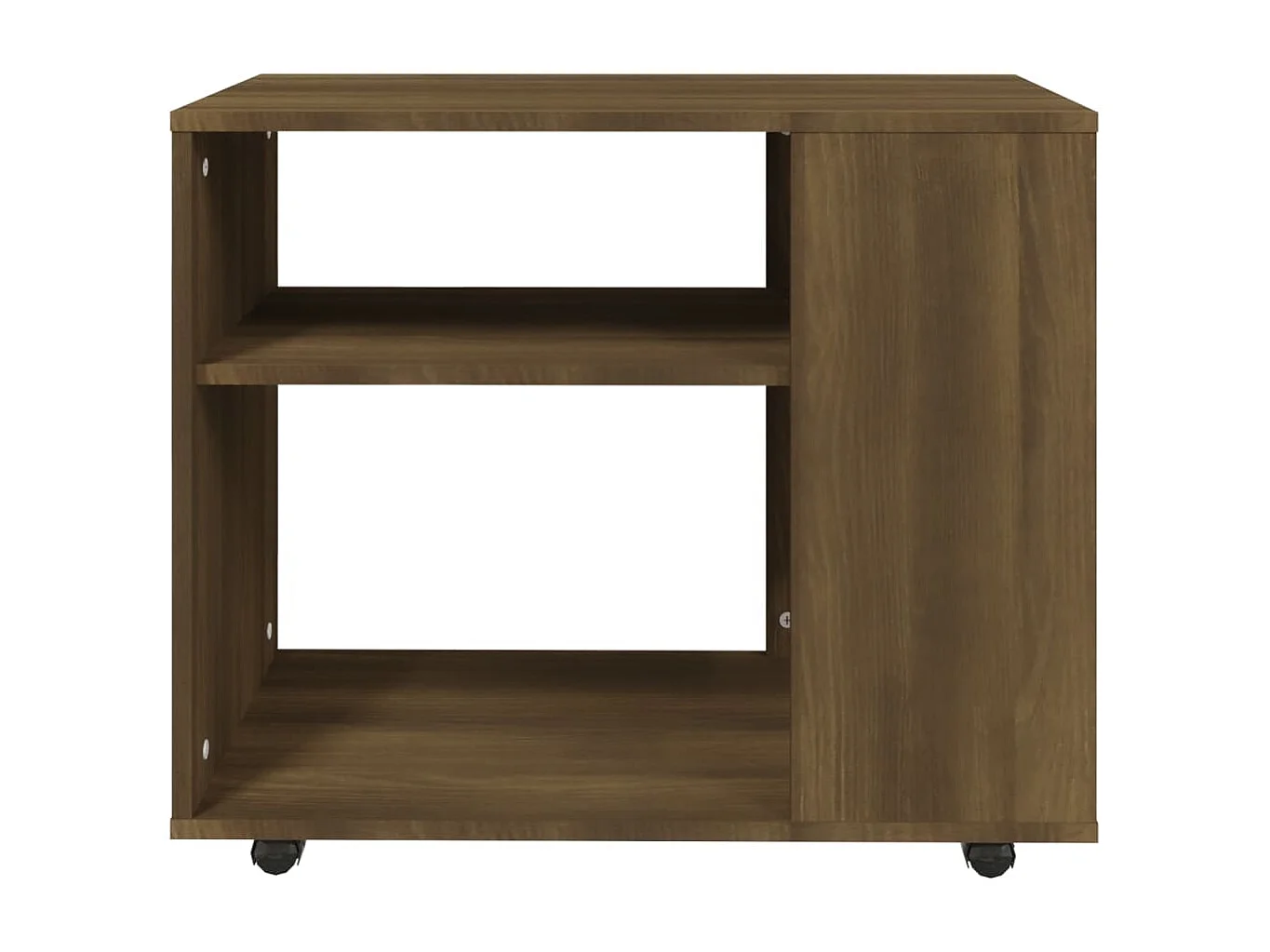 Mesa de centro madera contrachapada roble marrón 70x35x55 cm ES30157