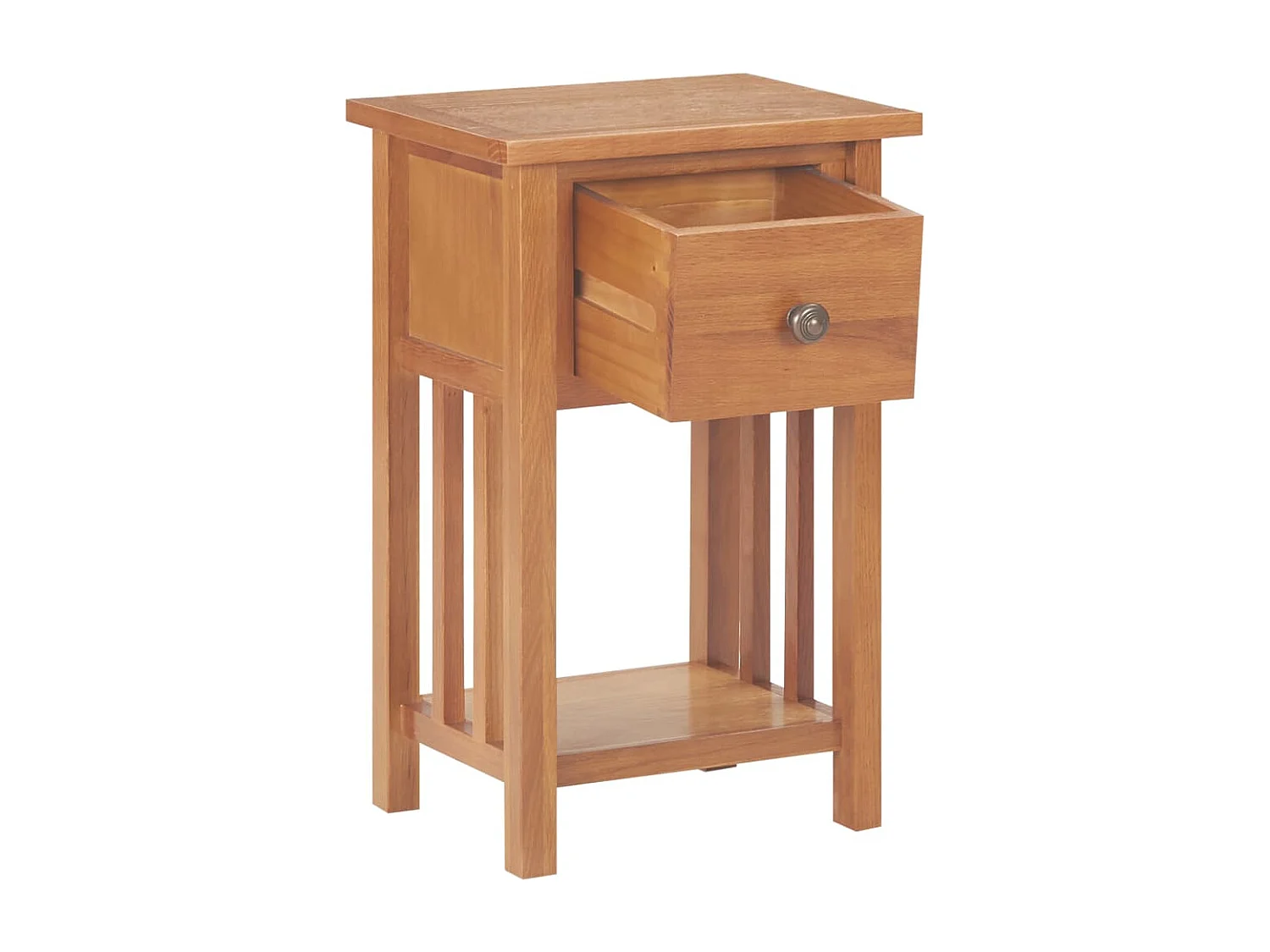 Table basse avec tiroir 35x27x55 cm Bois de chêne solide GHR34262