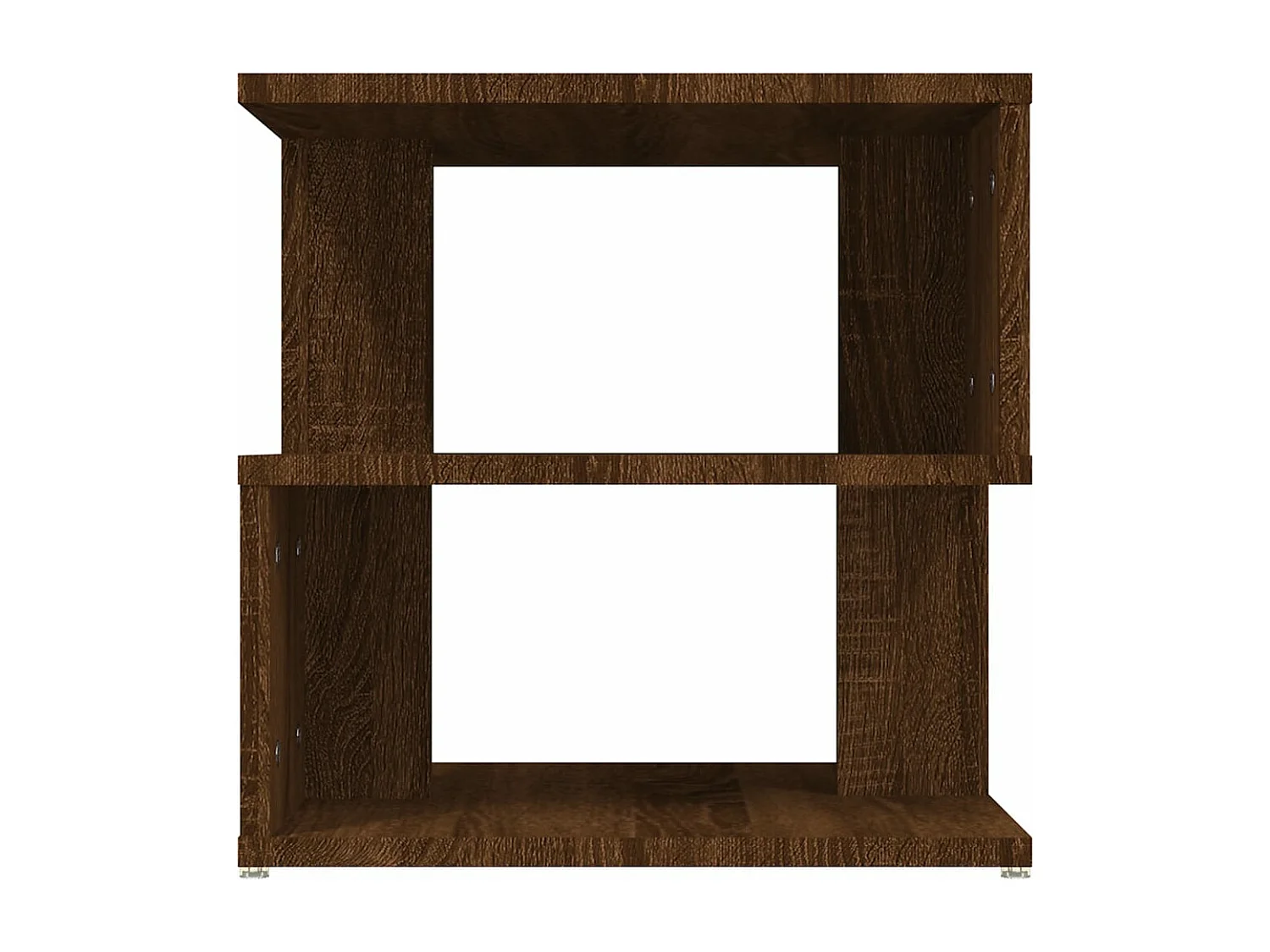Mesa de centro de madera contrachapada marrón roble 40x40x40 cm ES62348