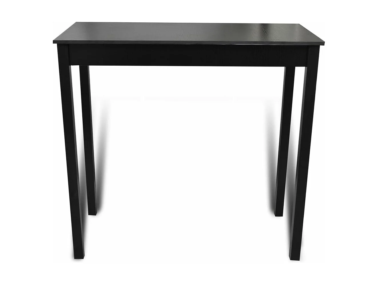 Set de 1 table de bar et 2 tabourets noir PLQ5931