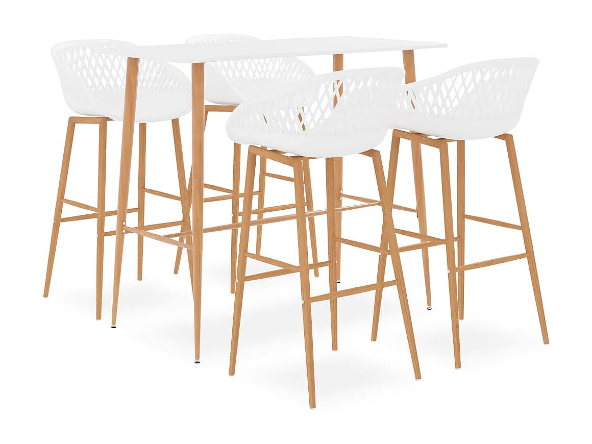 5 pcs conjunto de bar branco PT378167