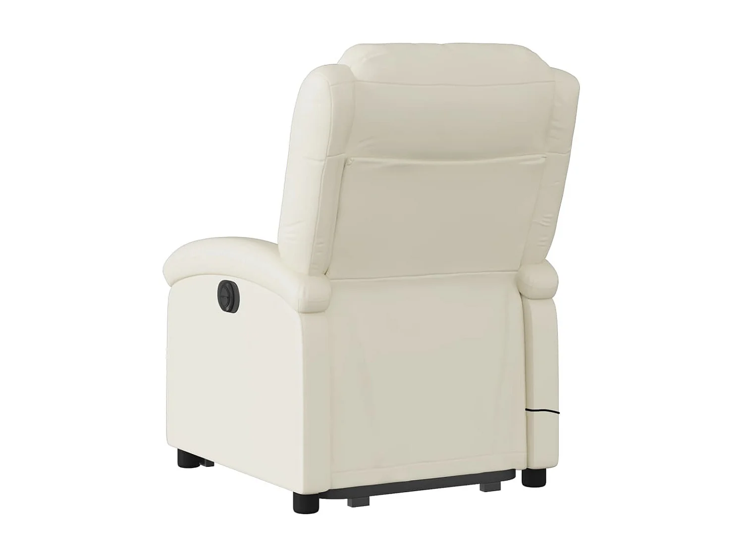 Fauteuil inclinable de massage Crème Similicuir REO72349
