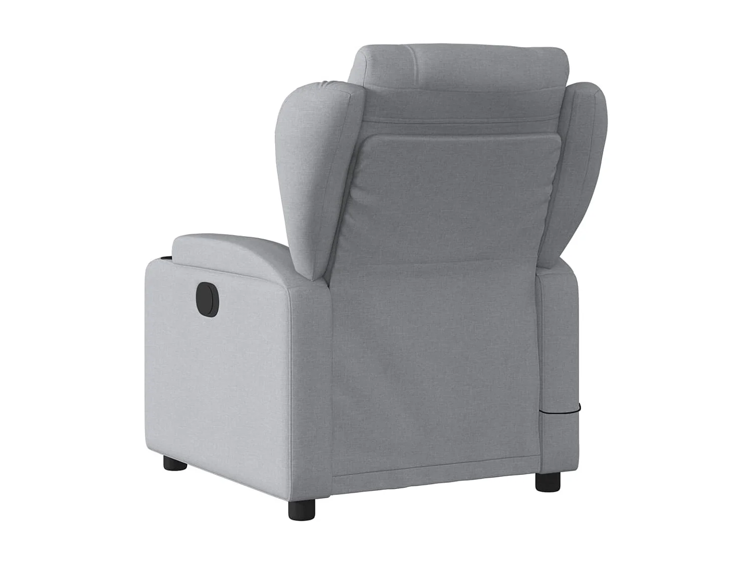 Fauteuil de massage inclinable Gris clair Tissu REO61361