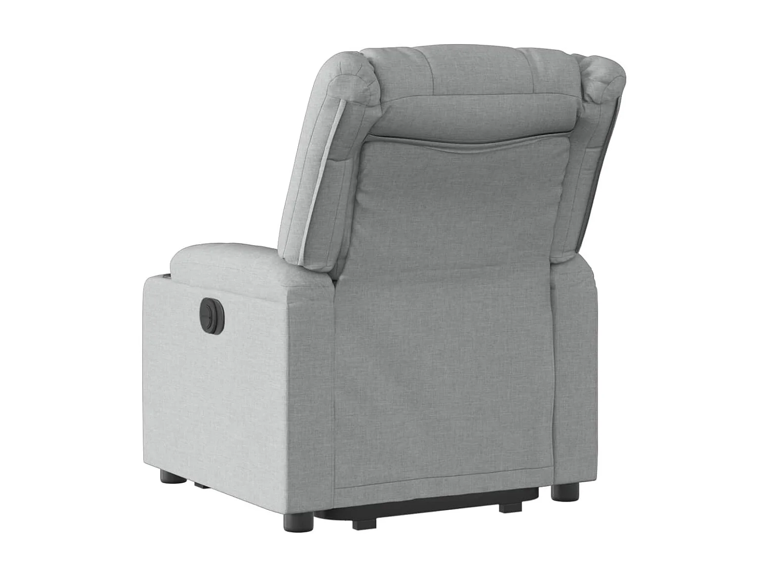 Fauteuil inclinable électrique gris clair tissu REO34389
