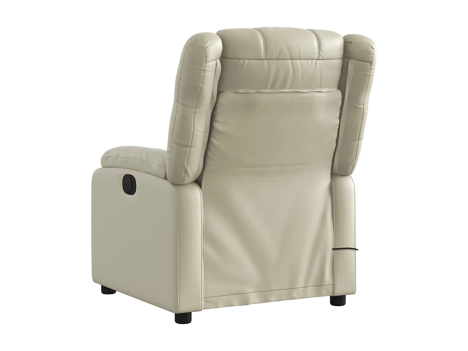 Fauteuil inclinable de massage Crème Similicuir REO76016