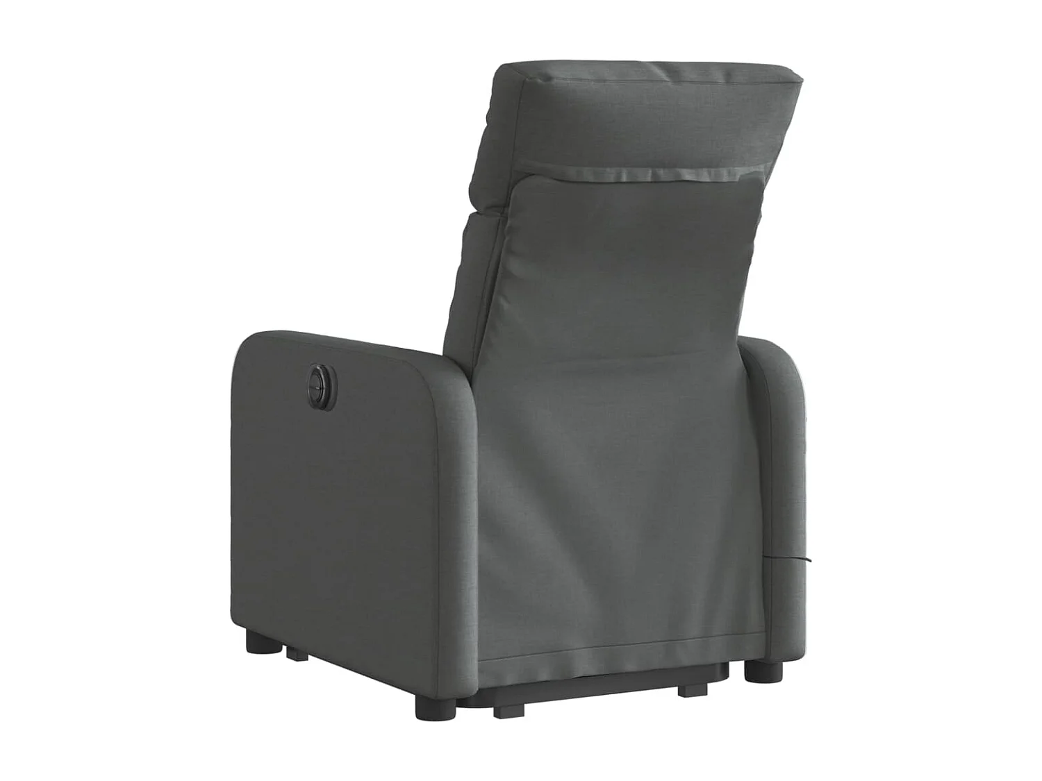 Fauteuil inclinable de massage électrique Gris foncé Tissu REO29511