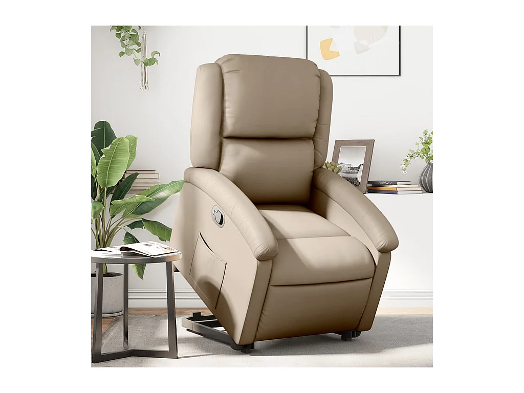 Fauteuil inclinable Cappuccino Similicuir REO42319