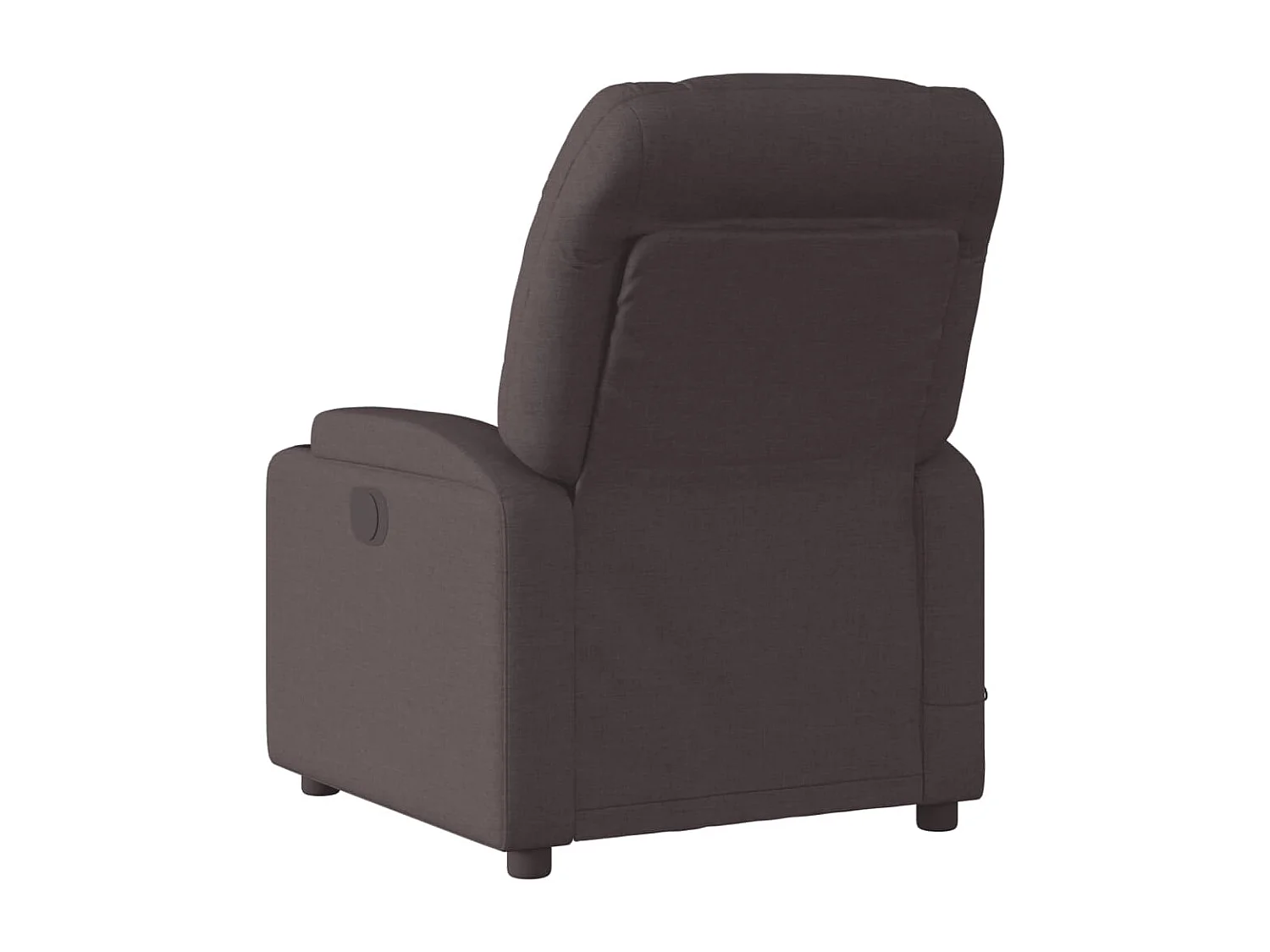 Sillón reclinable de masaje eléctrico tela marrón oscuro YOE19304