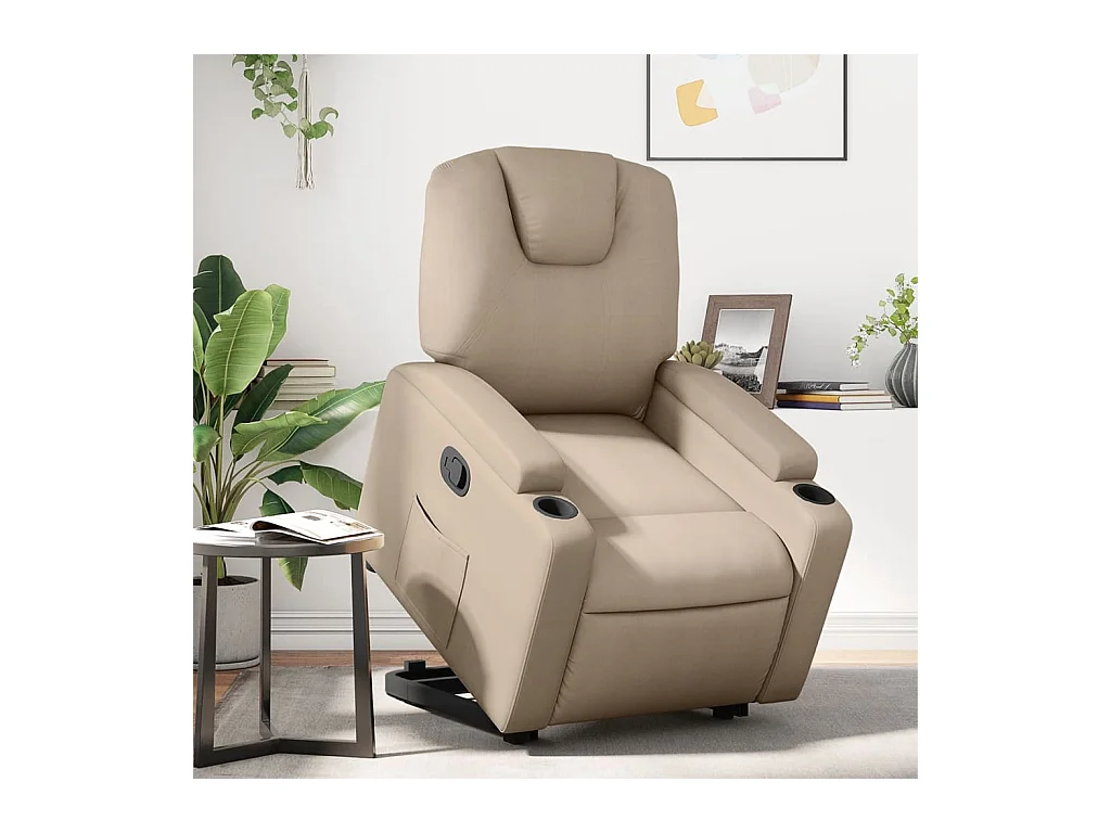 Fauteuil inclinable Cappuccino Similicuir REO90991
