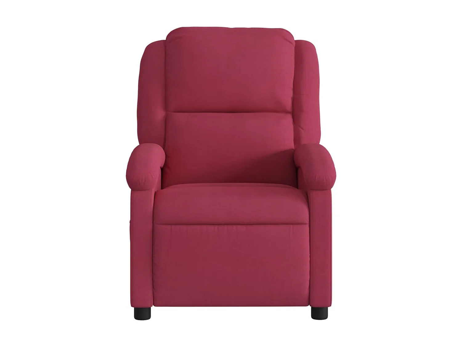 Fauteuil de massage inclinable rouge bordeaux velours REO68020