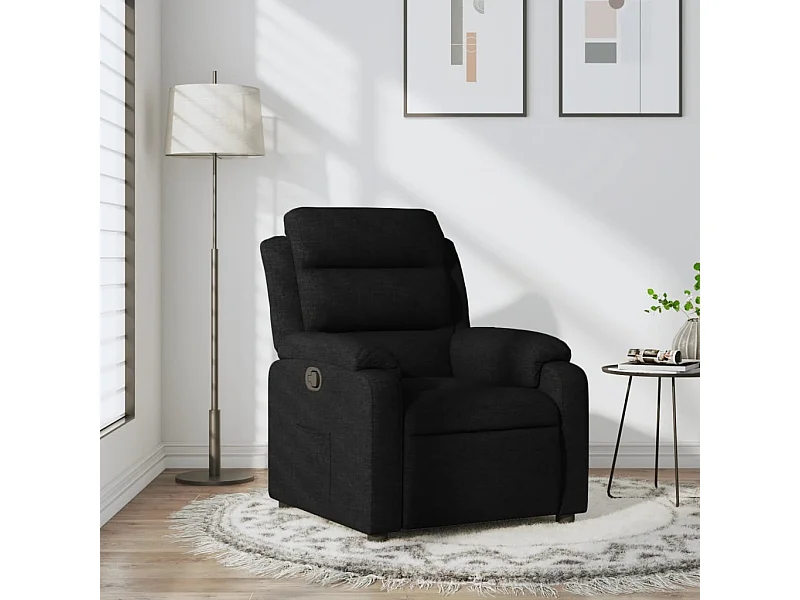 Relaxsessel | Fernsehsessel Schwarz Stoff -gkd795232