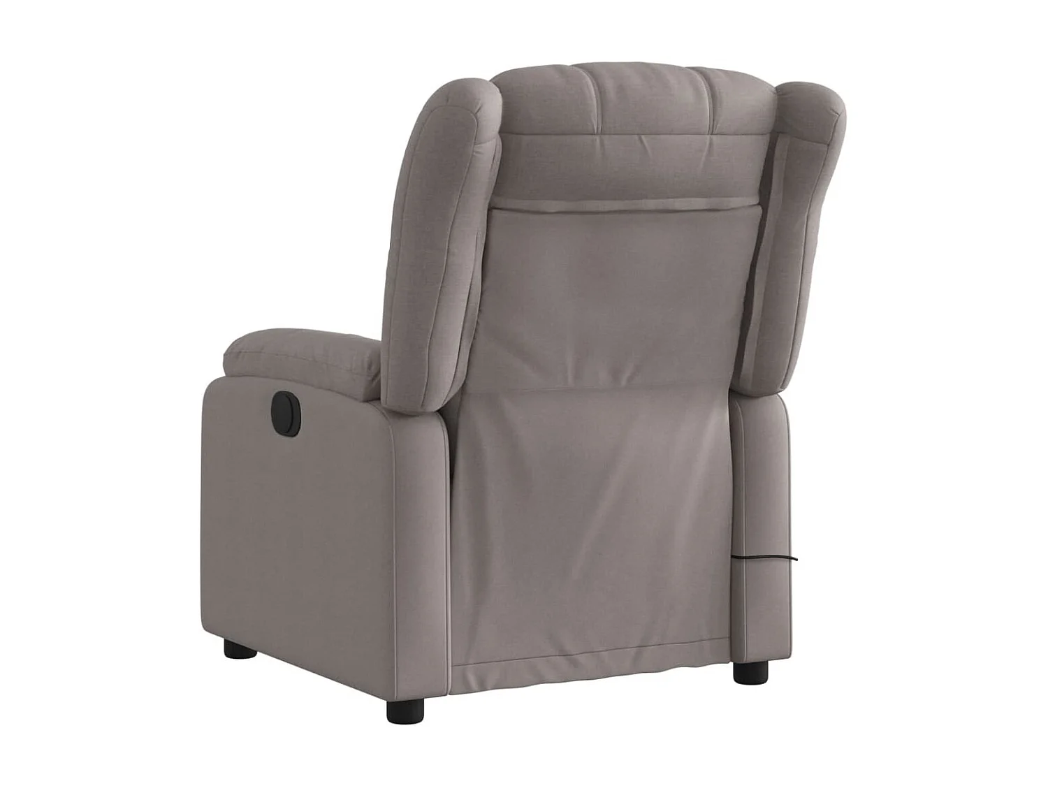 Fauteuil de massage inclinable électrique Taupe Tissu REO74455